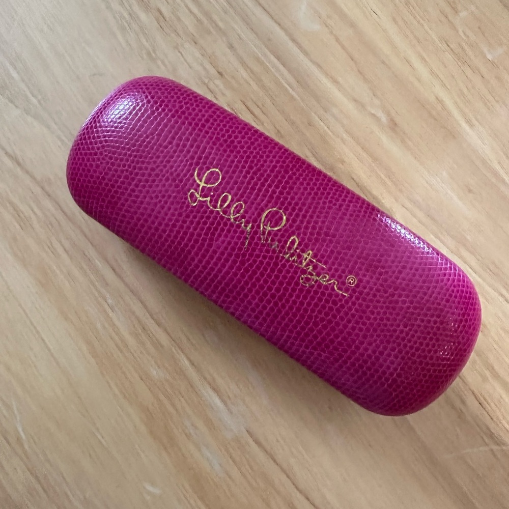 Lilly Pulitzer Vibrant Pink Glasses Case